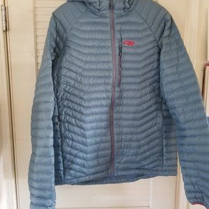 Men's large down jacket